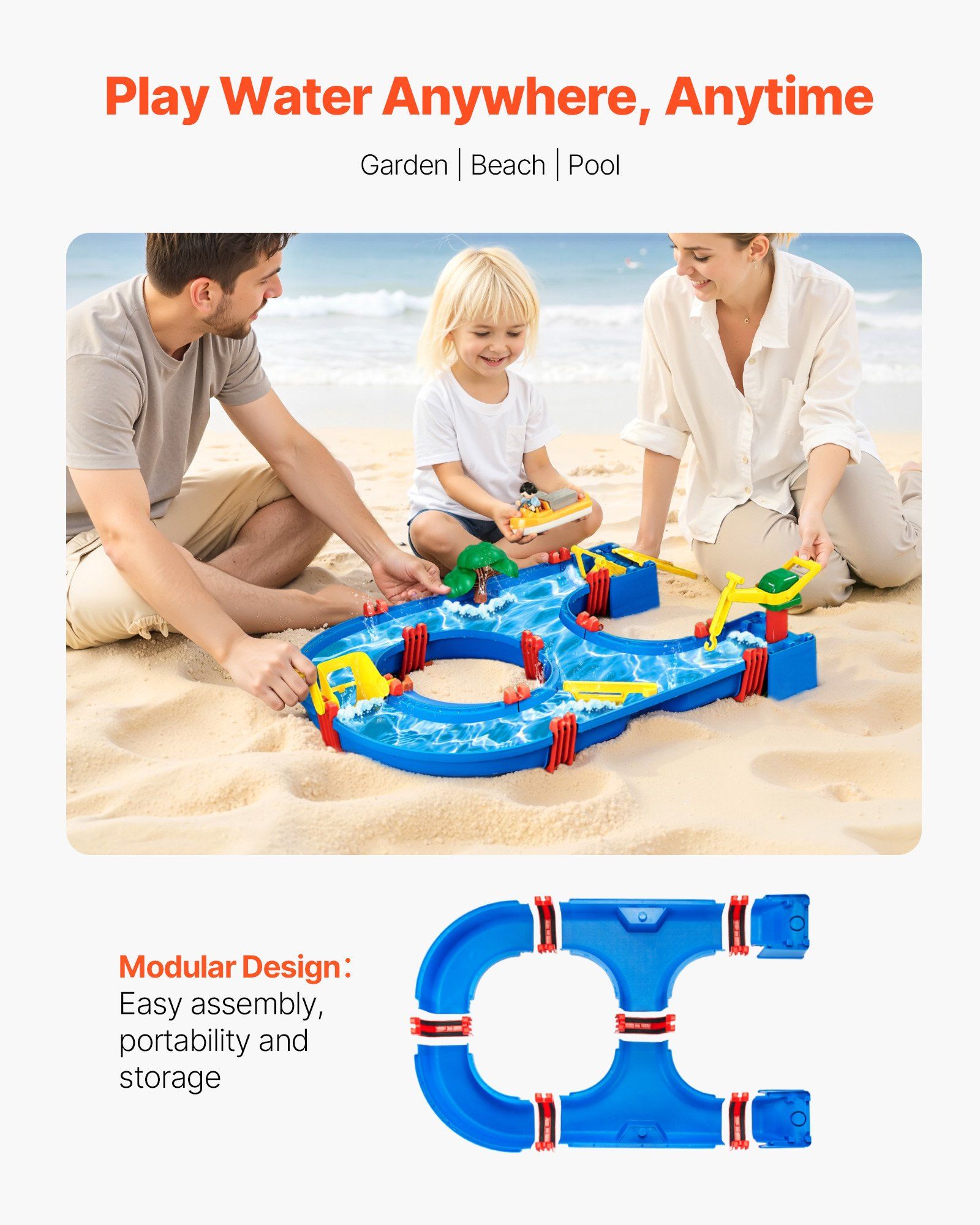 Toddler Water Table Play Set Baby Kids — angle 6, free shipping at JEHORIZON