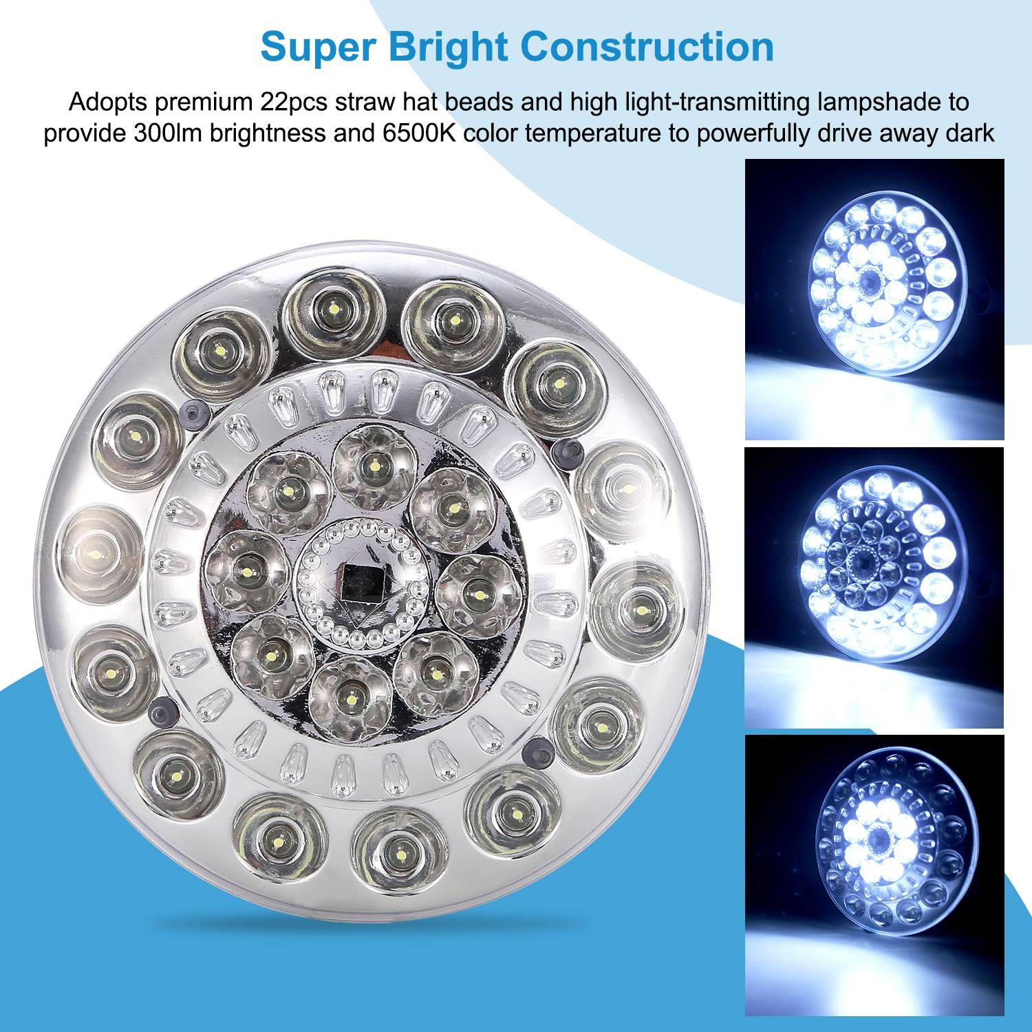 Portable Solar Camping Lantern Outdoor Camping — angle 5, free shipping at JEHORIZON