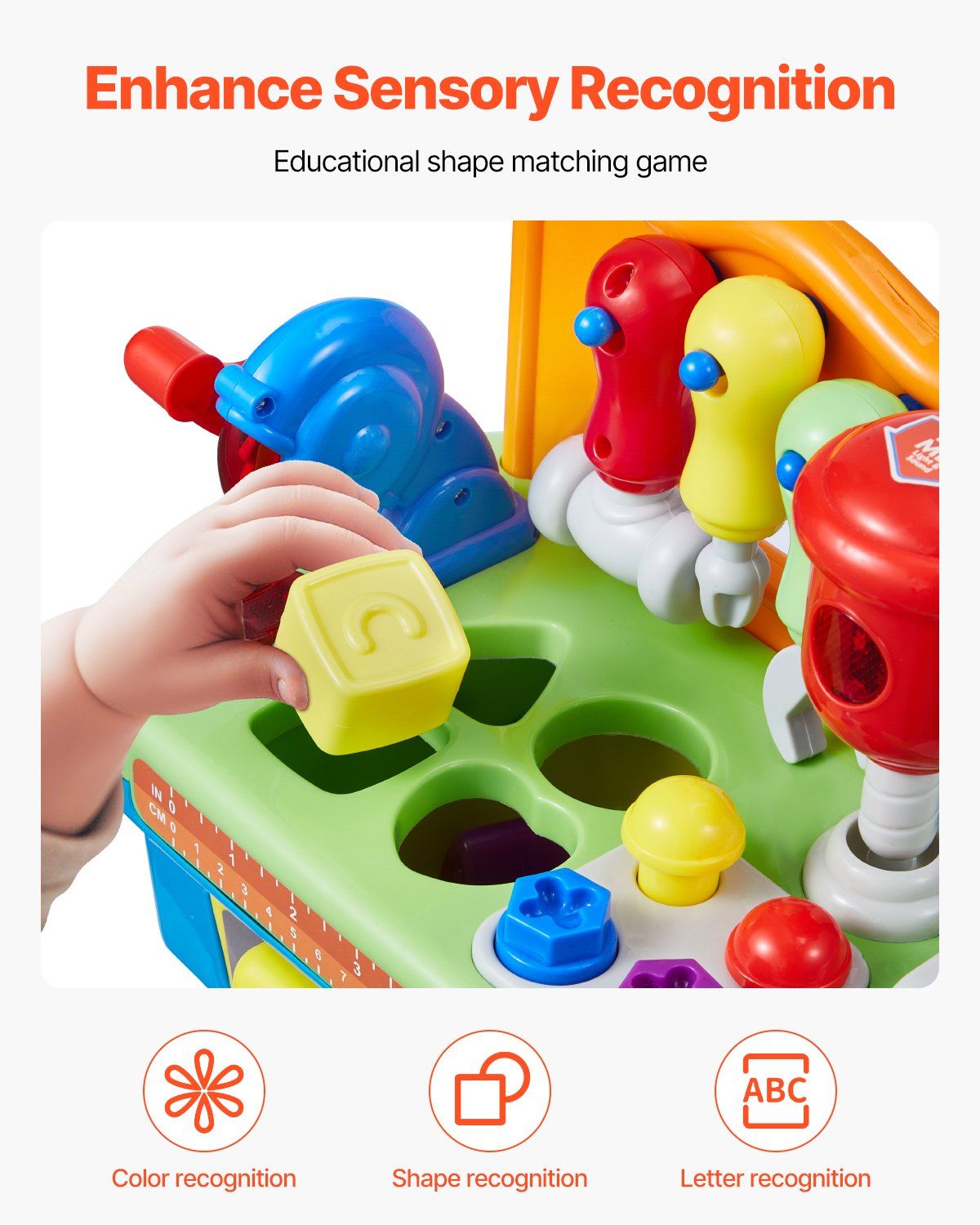 Musical Workbench Toy Baby Kids — angle 5, free shipping at JEHORIZON