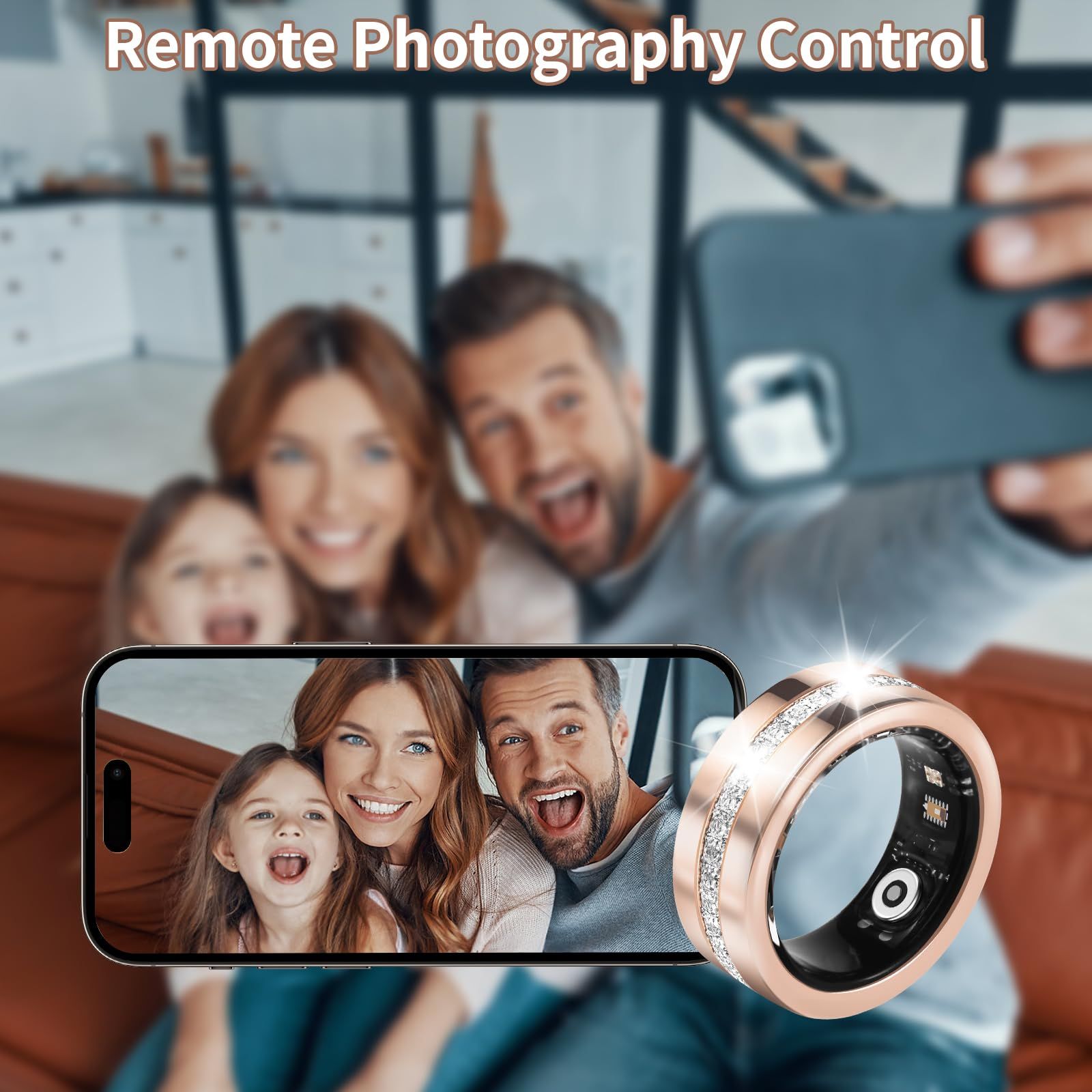 Women S Smart Fitness Ring Sports Fitness — angle 6, free shipping at JEHORIZON