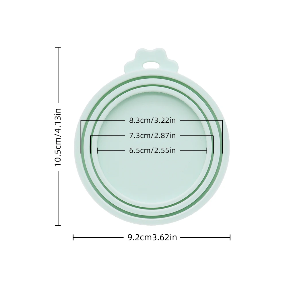Silicone Pet Can Lid — angle 6, free shipping at JEHORIZON