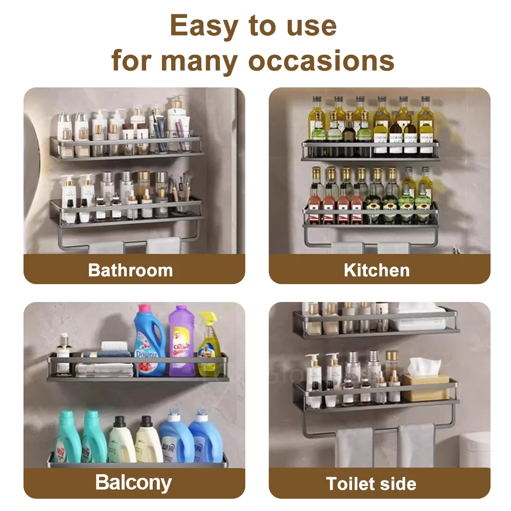 No-Drill Spice Rack Organizer - view 5