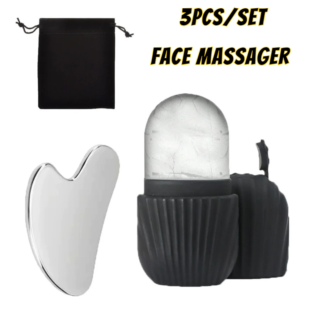 Ice Face Roller Gua Sha Set