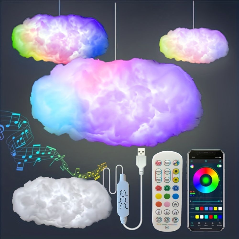 3D Big Cloud Light Kit — angle 2, free shipping at JEHORIZON