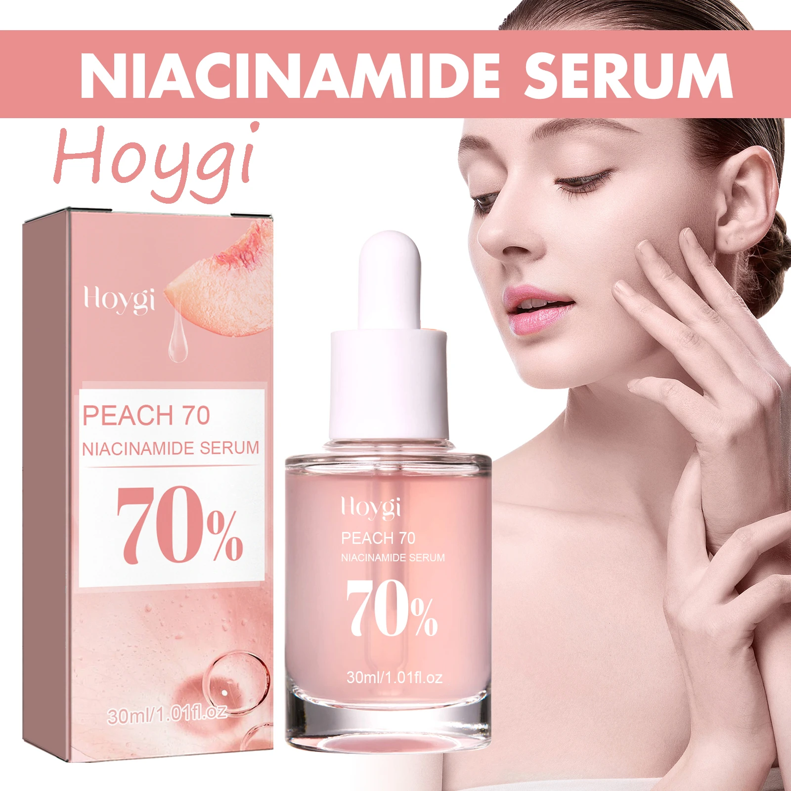 Hoygi Niacinamide Face Serum — angle 2, free shipping at JEHORIZON