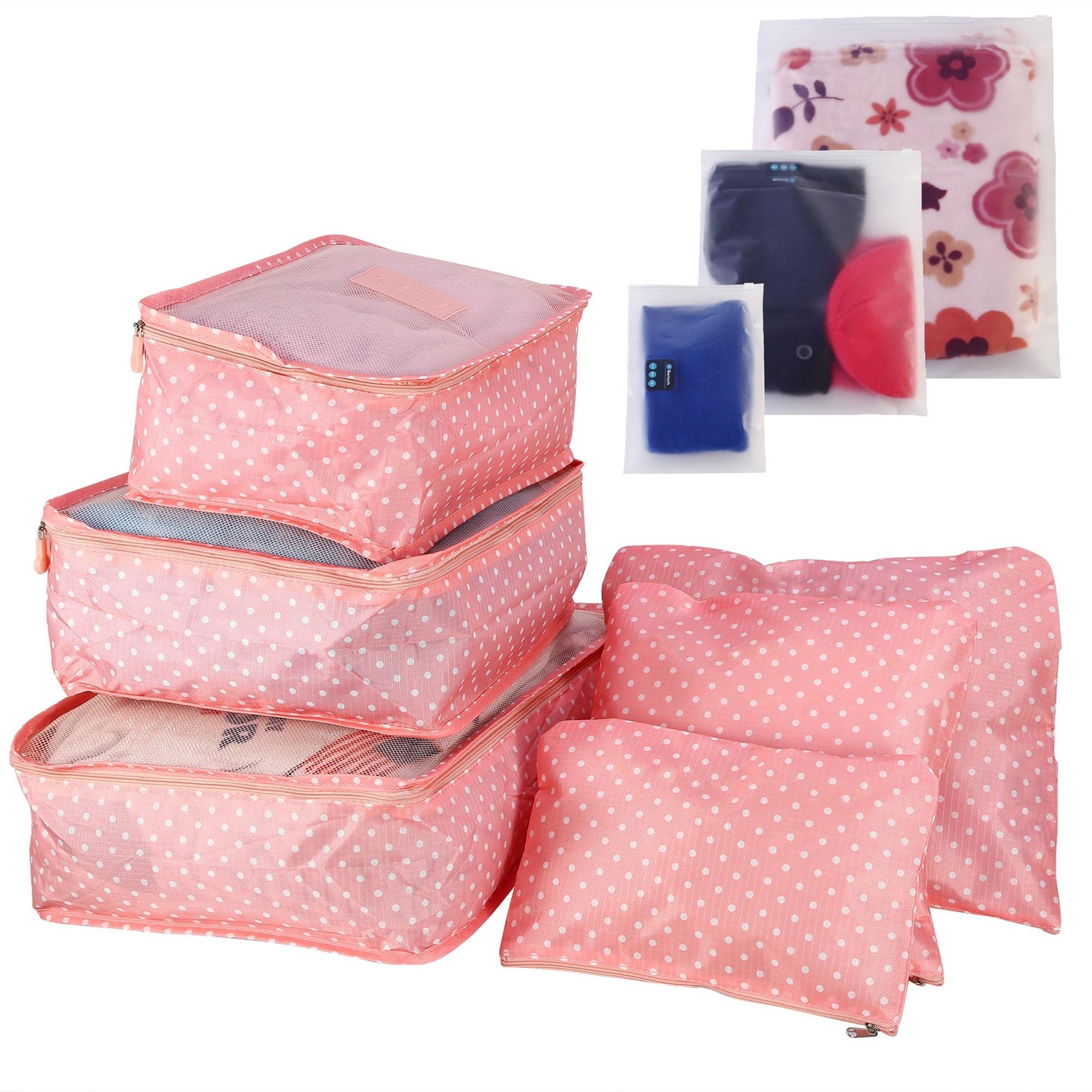 9-Piece Travel Packing Cubes Set — angle 3, free shipping at JEHORIZON