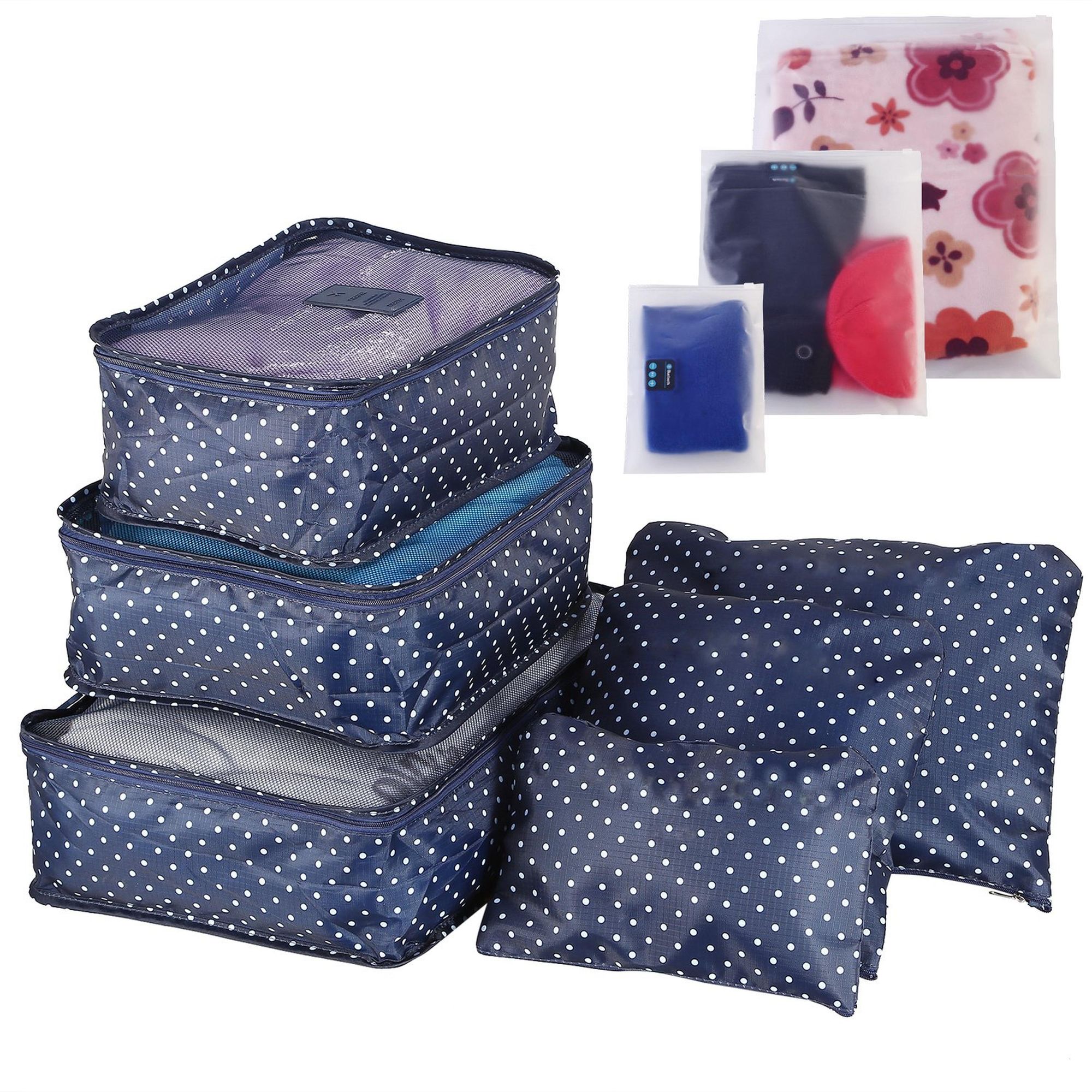 9-Piece Travel Packing Cubes Set — angle 5, free shipping at JEHORIZON