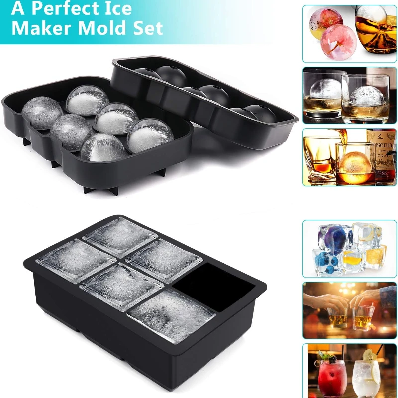 Silicone Ice Ball Maker Tray Kitchen Gadgets - view 4