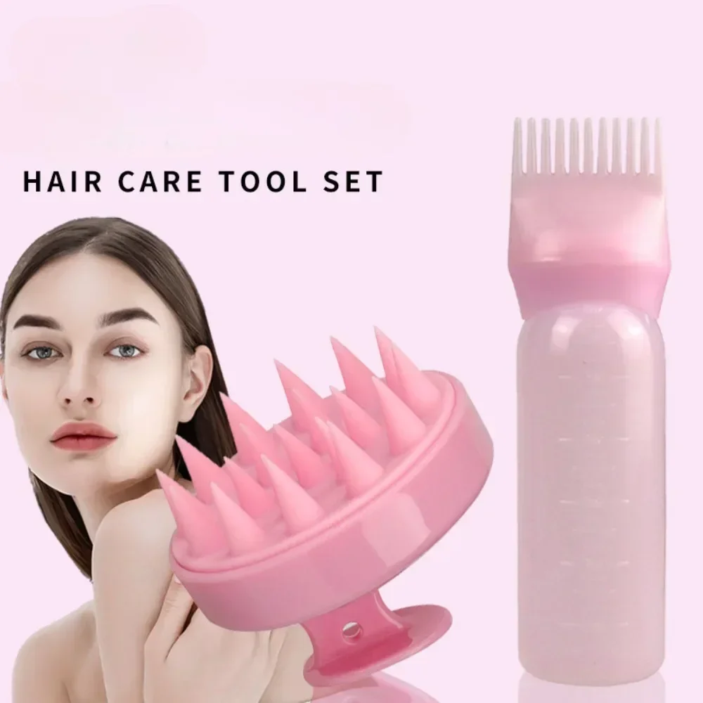 Silicone Scalp Brush Oil Applicator Beauty Personal Care - view 3