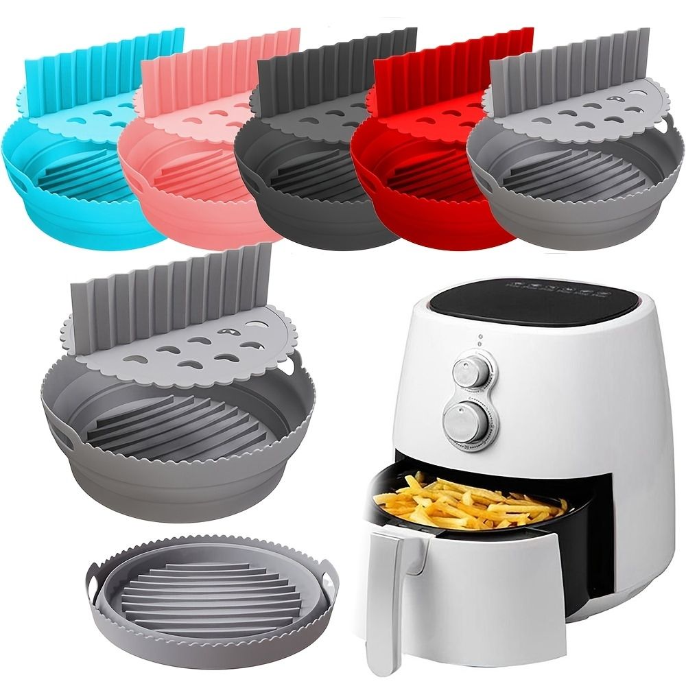 Foldable Silicone Pot for Air Fryers — angle 2, free shipping at JEHORIZON