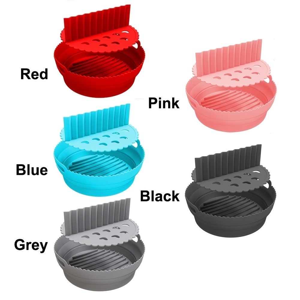 Foldable Silicone Pot for Air Fryers — angle 4, free shipping at JEHORIZON