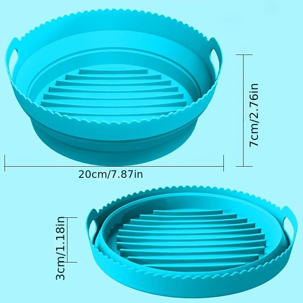 Foldable Silicone Pot for Air Fryers — angle 8, free shipping at JEHORIZON
