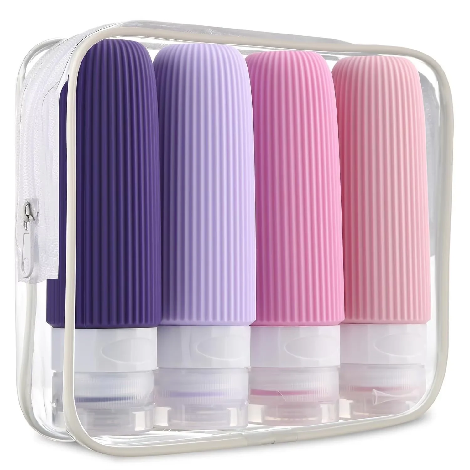 TSA Leakproof Silicone Travel Bottles — angle 6, free shipping at JEHORIZON