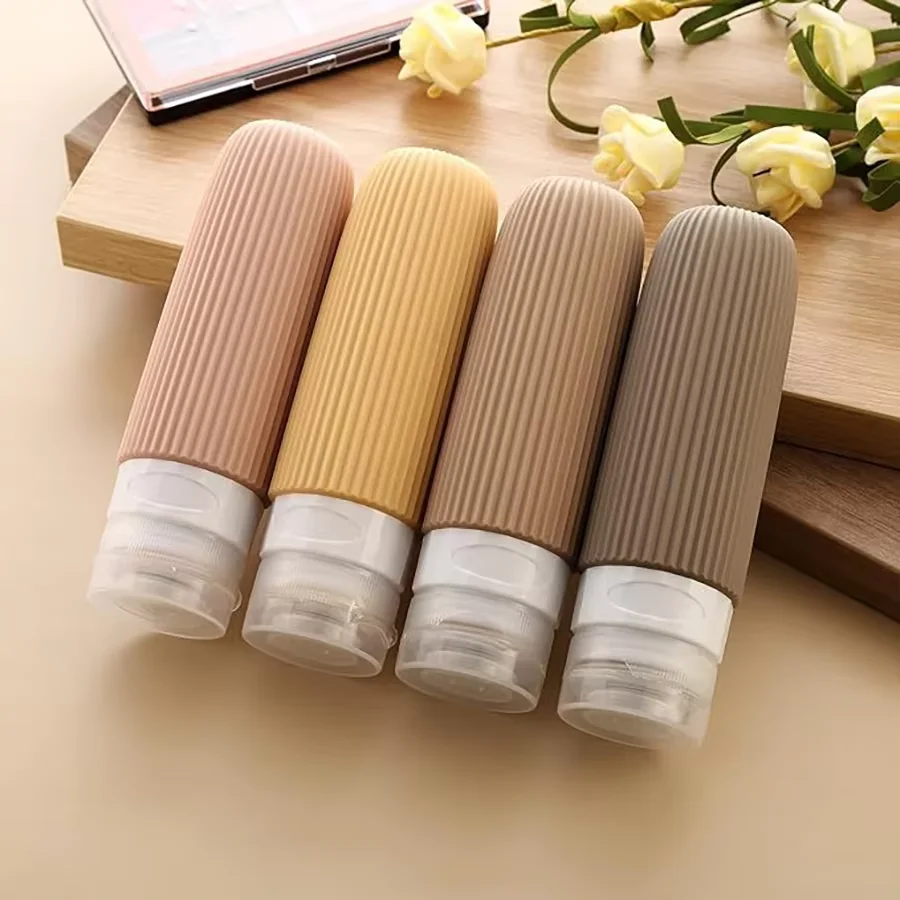 TSA Leakproof Silicone Travel Bottles — angle 2, free shipping at JEHORIZON