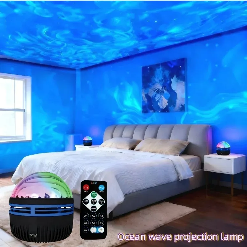 Ocean Wave Starry Sky Projector Home Decor - view 2
