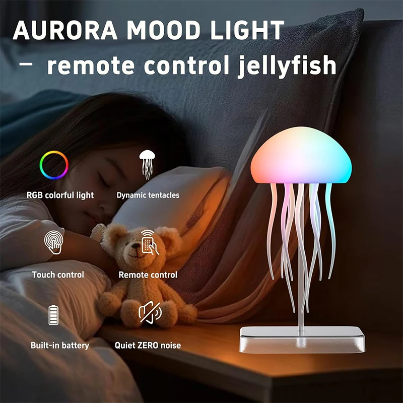 LED Jellyfish Lamp Home Decor - view 3