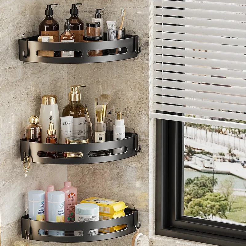 No-Drill Shower Caddy Shelves — angle 5, free shipping at JEHORIZON
