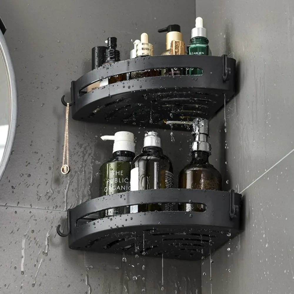 No-Drill Shower Caddy Shelves — angle 6, free shipping at JEHORIZON