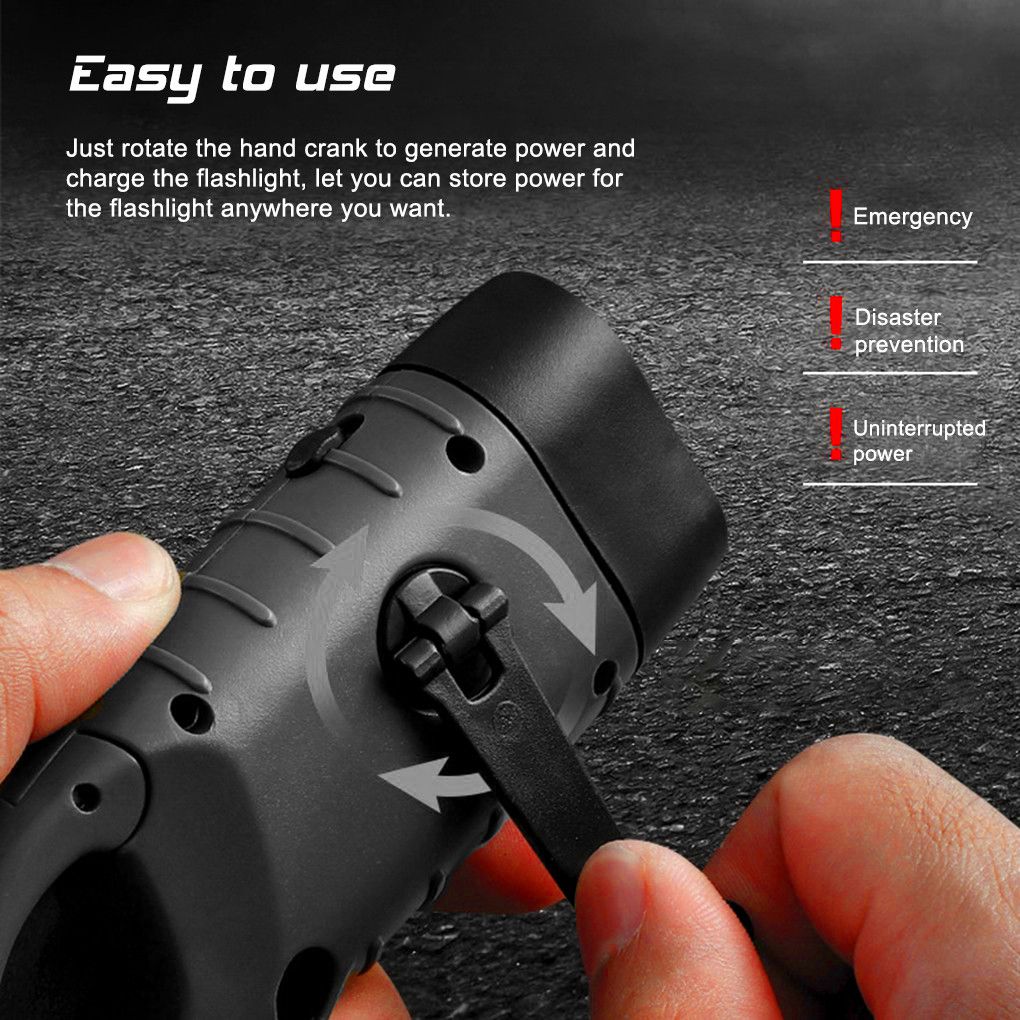 Rechargeable LED Flashlight for Adventures — angle 6, free shipping at JEHORIZON