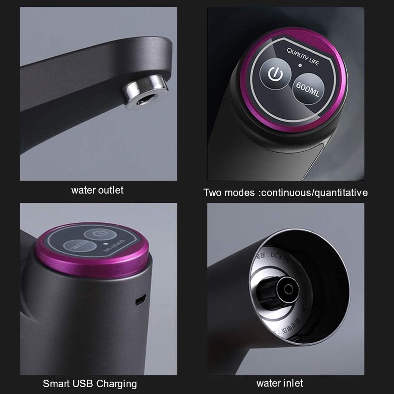 Smart Automatic Water Dispenser Pump Home Kitchen — angle 6, free shipping at JEHORIZON