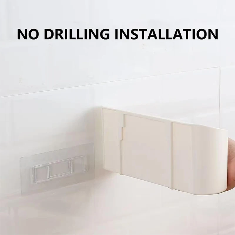 Adhesive Kitchen Storage Rack — angle 3, free shipping at JEHORIZON