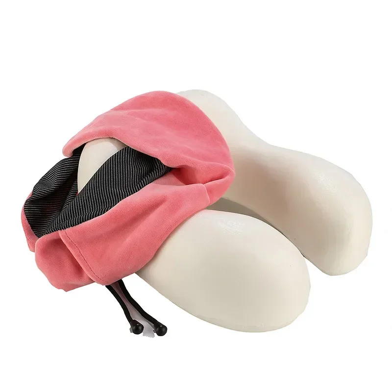 U-Shaped Memory Foam Neck Pillow — angle 4, free shipping at JEHORIZON