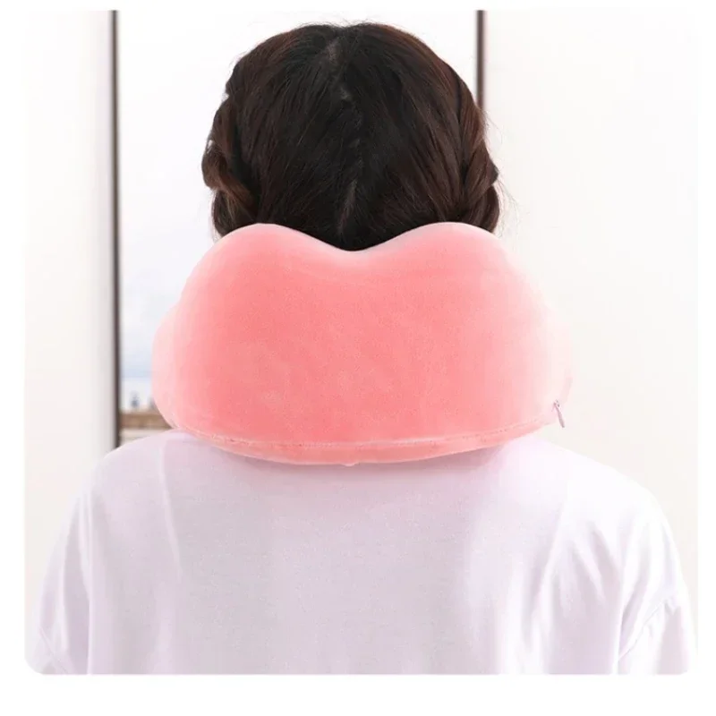 U-Shaped Memory Foam Neck Pillow — angle 6, free shipping at JEHORIZON