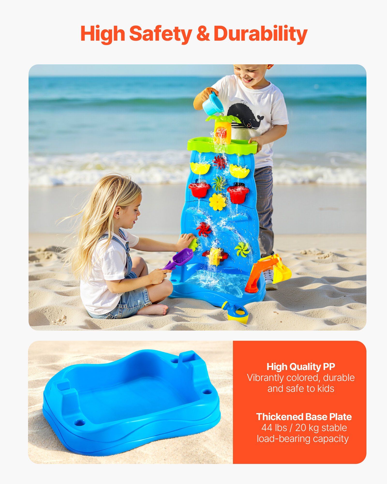 Toddler Sand Water Table Toys Games — angle 4, free shipping at JEHORIZON