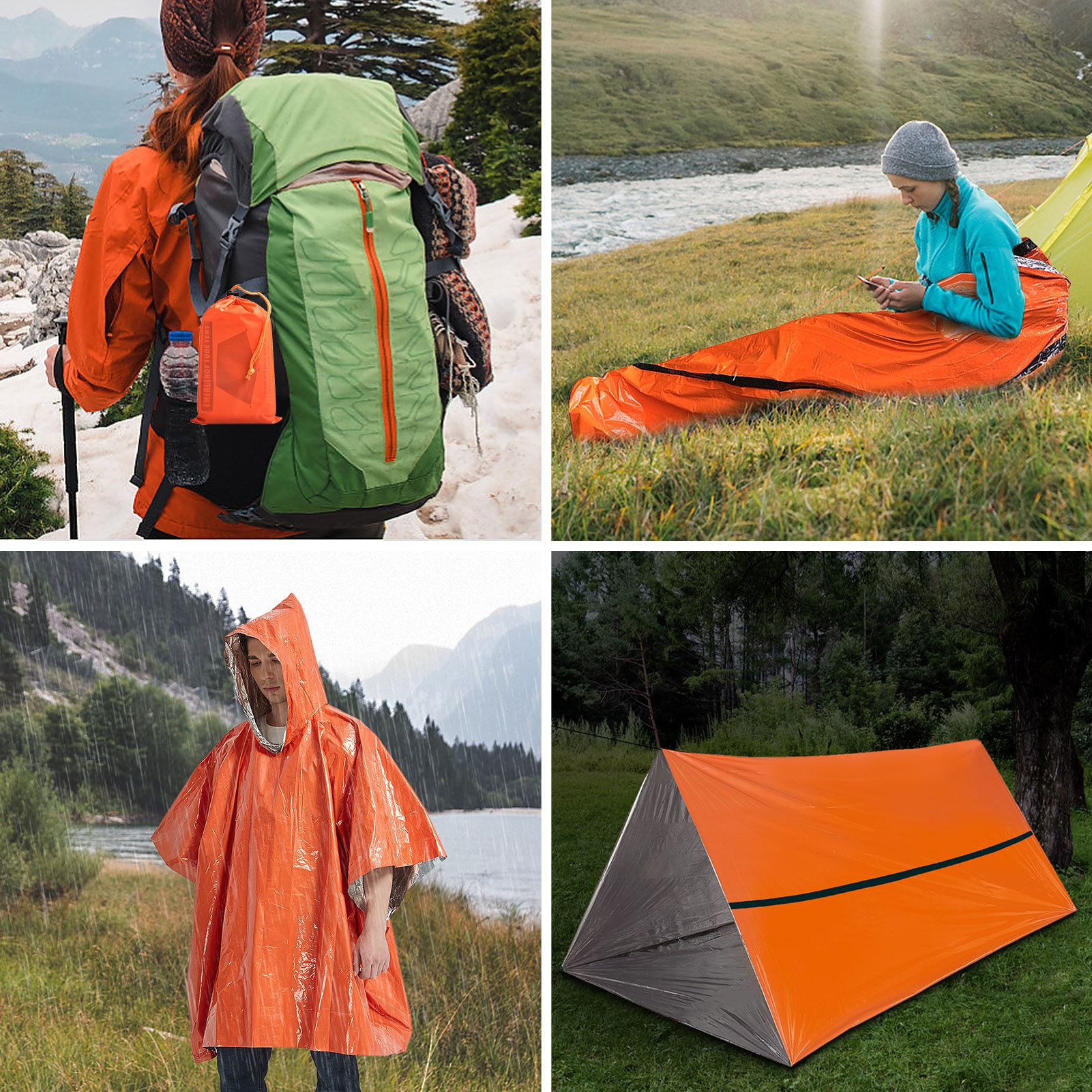 Thermal Emergency Sleeping Bag — angle 6, free shipping at JEHORIZON