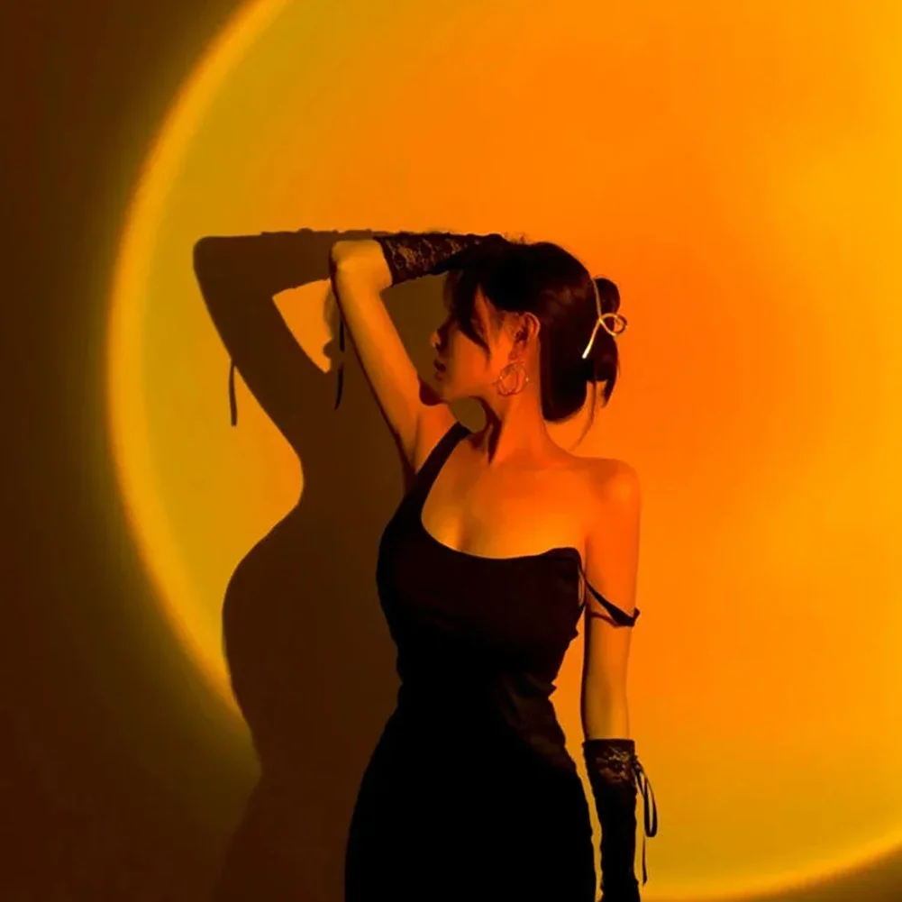 Sunset Rainbow USB Lamp Projector — angle 5, free shipping at JEHORIZON