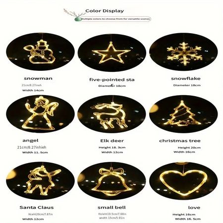 Festive LED Lights for Holidays — angle 9, free shipping at JEHORIZON