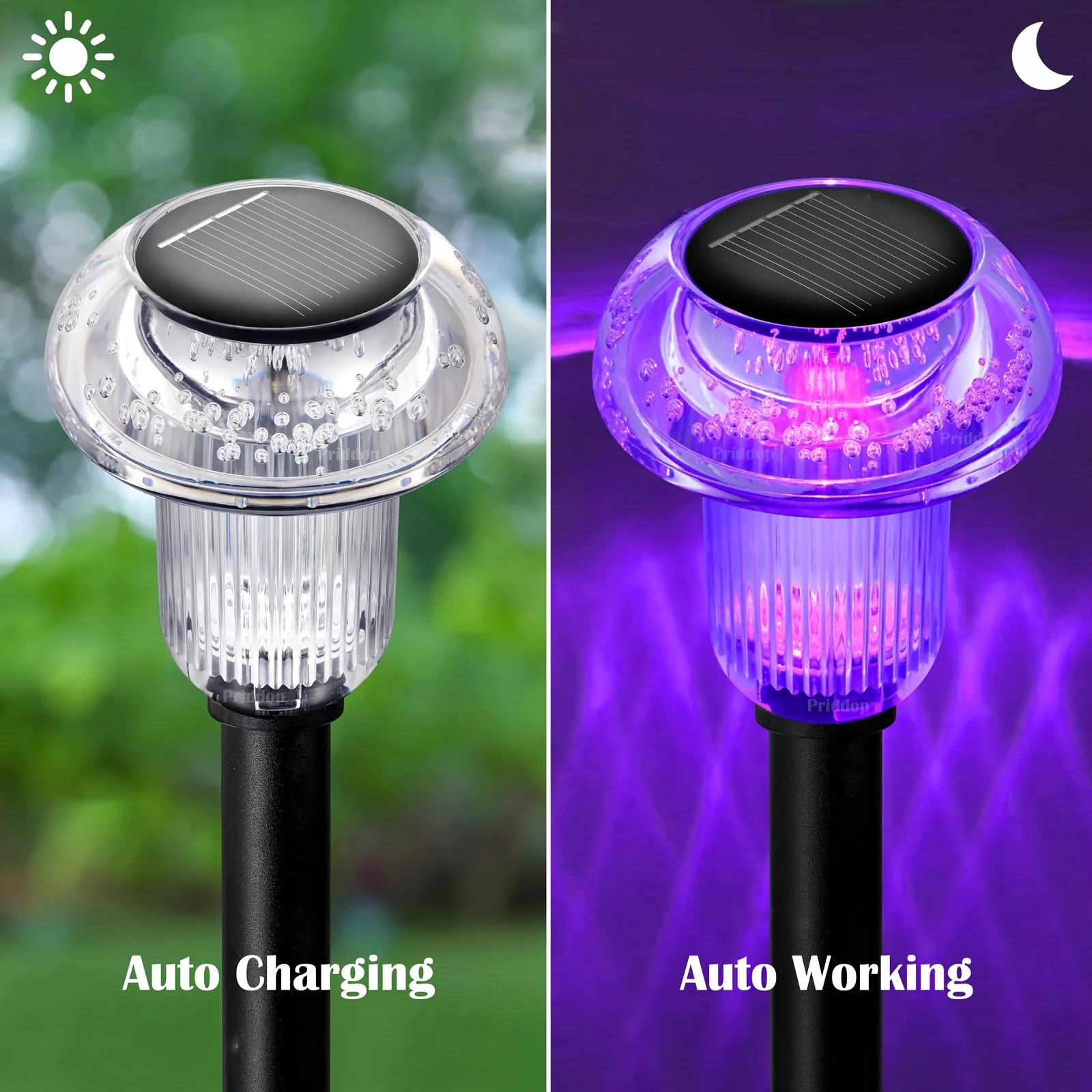 Solar Mushroom Pathway Lights Garden - view 4