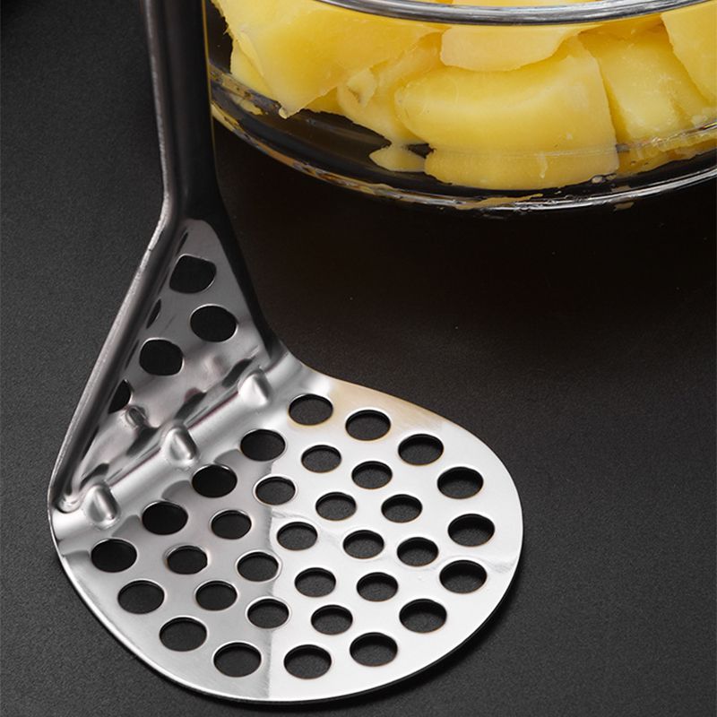 Stainless Steel Wavy Potato Press Kitchen Gadgets — angle 5, free shipping at JEHORIZON
