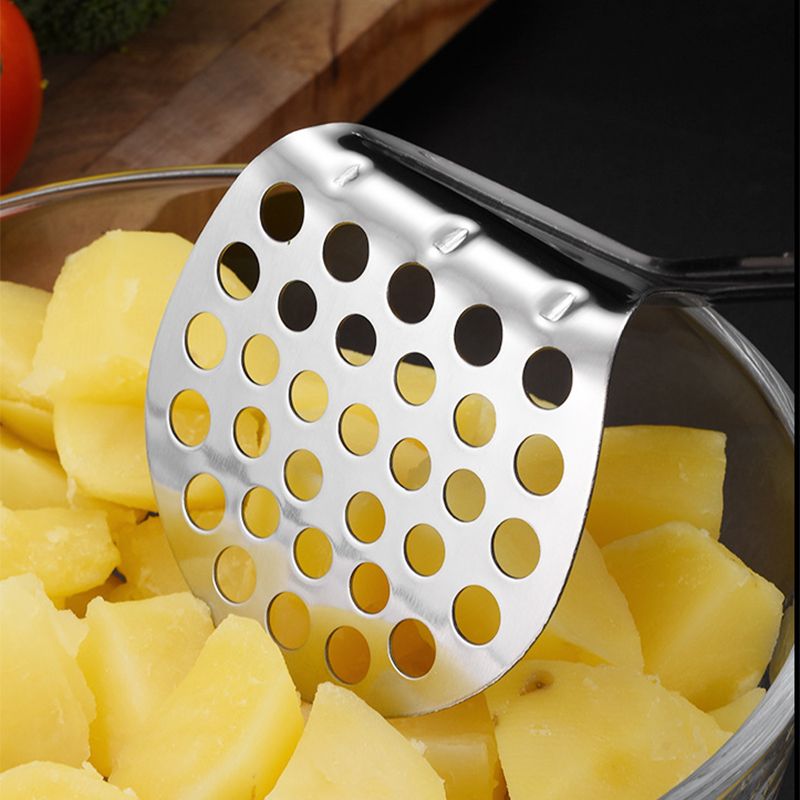 Stainless Steel Wavy Potato Press Kitchen Gadgets — angle 6, free shipping at JEHORIZON