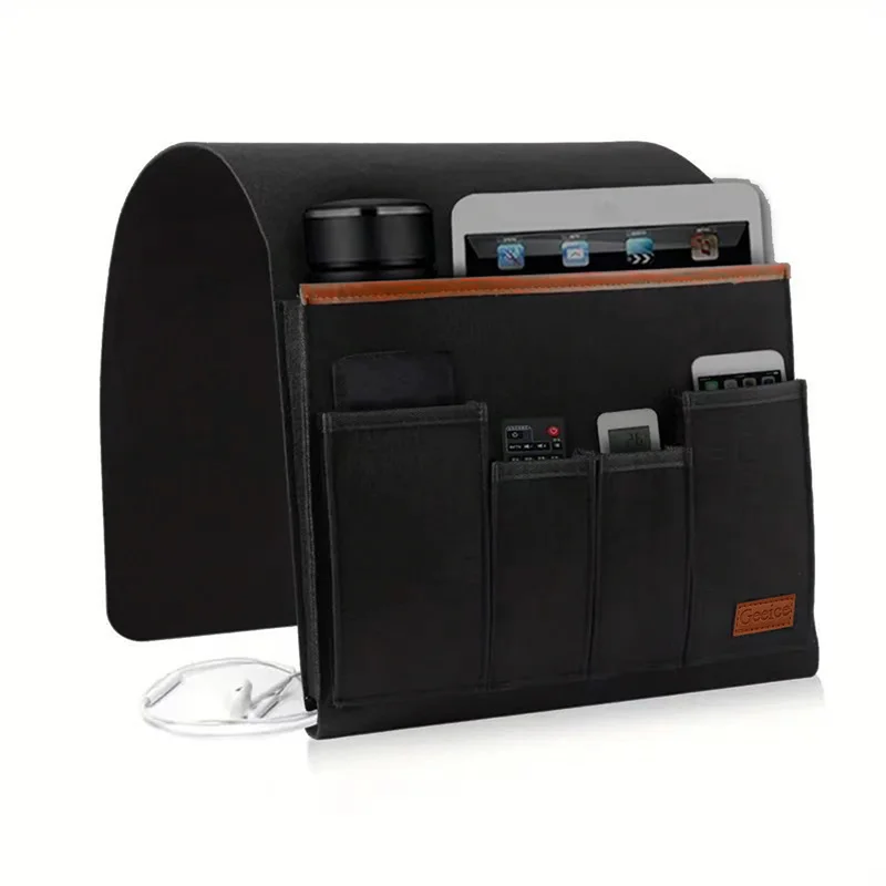 Felt Bedside Storage Bag — angle 3, free shipping at JEHORIZON