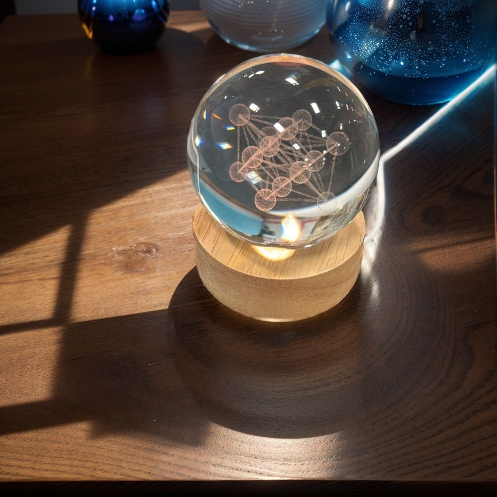 Crystal Ball Night Light Lamp — USB Rechargeable, Color-Changing — Shop at JEHORIZON with free shipping