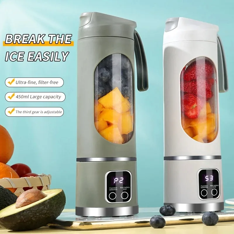 Portable Fruit Juicer Cup — angle 2, free shipping at JEHORIZON