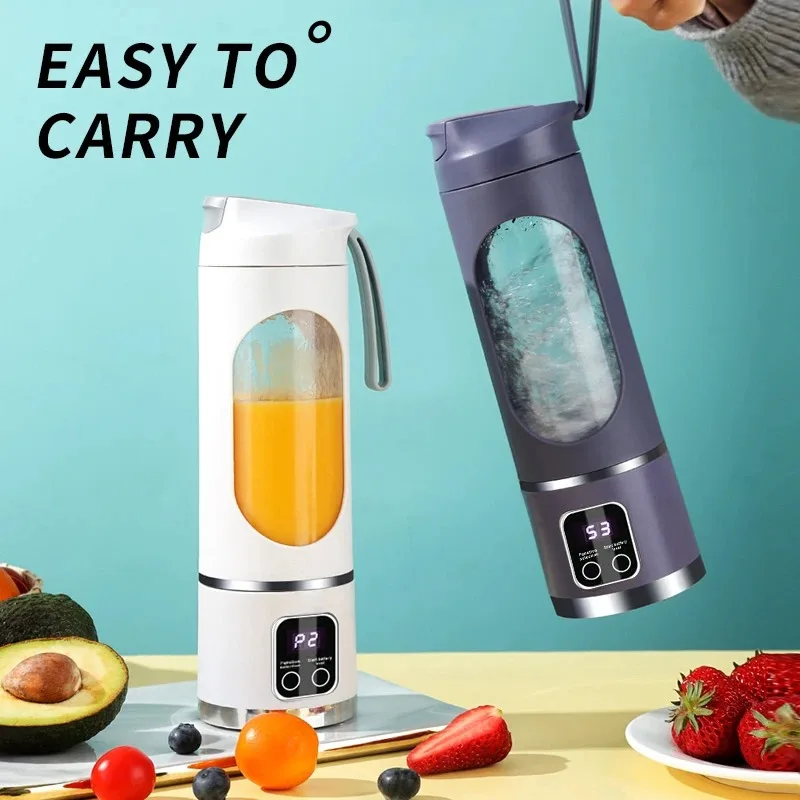 Portable Fruit Juicer Cup — angle 3, free shipping at JEHORIZON
