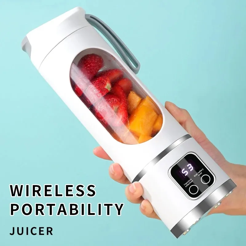 Portable Fruit Juicer Cup — angle 4, free shipping at JEHORIZON