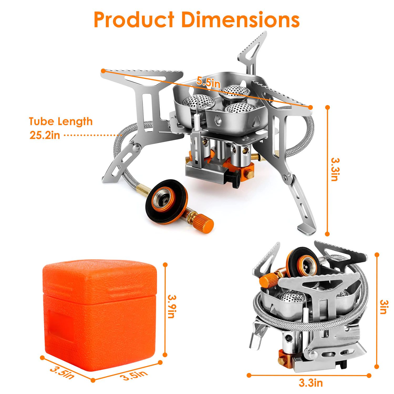 Portable 400w Camping Stove Outdoor Camping — angle 4, free shipping at JEHORIZON
