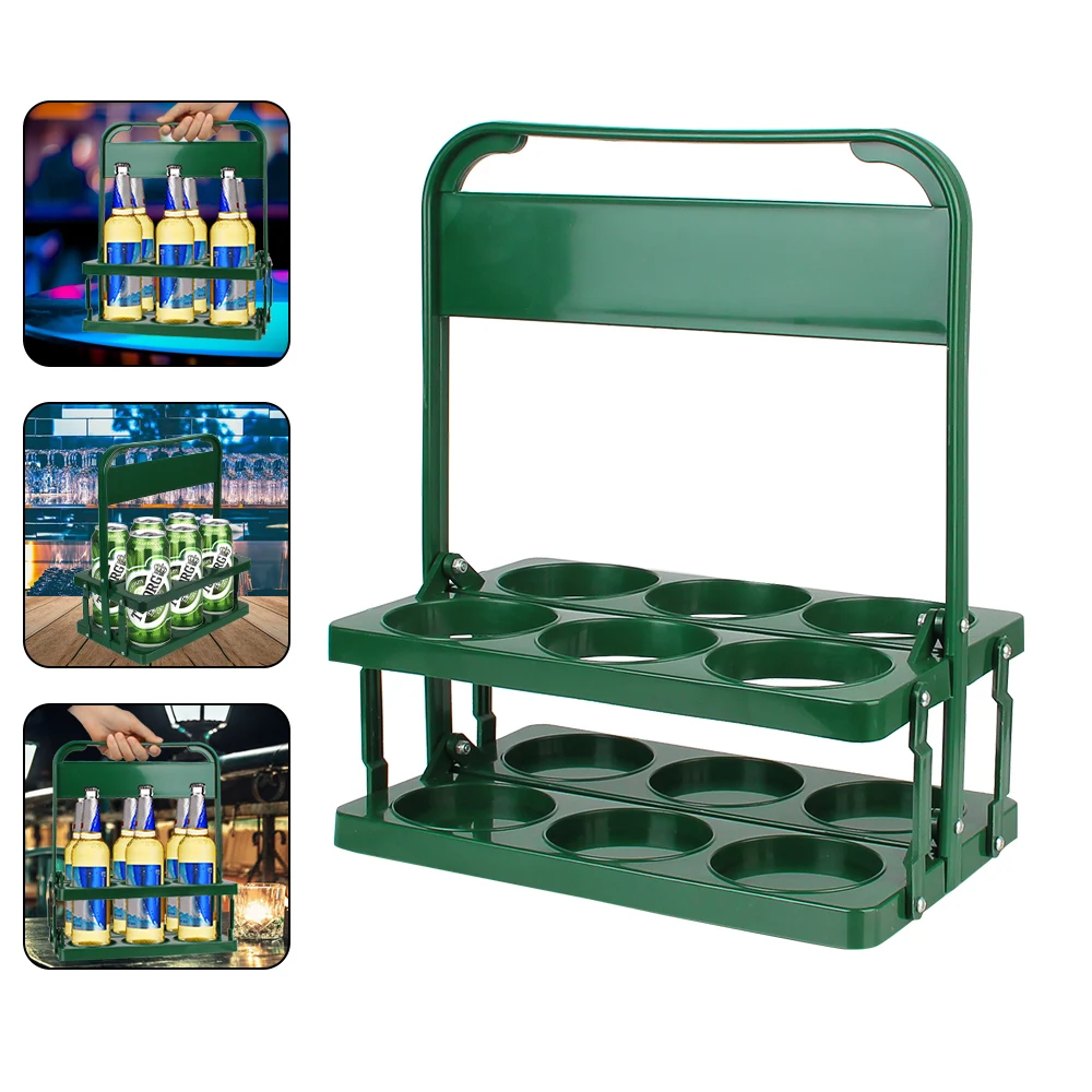 Foldable 6-Pack Drink Carrier — angle 2, free shipping at JEHORIZON