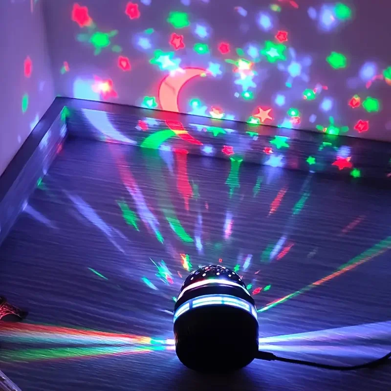Colorful LED Starry Sky Projector Galaxy Light Magic Ball Moon Star Night — angle 3, free shipping at JEHORIZON