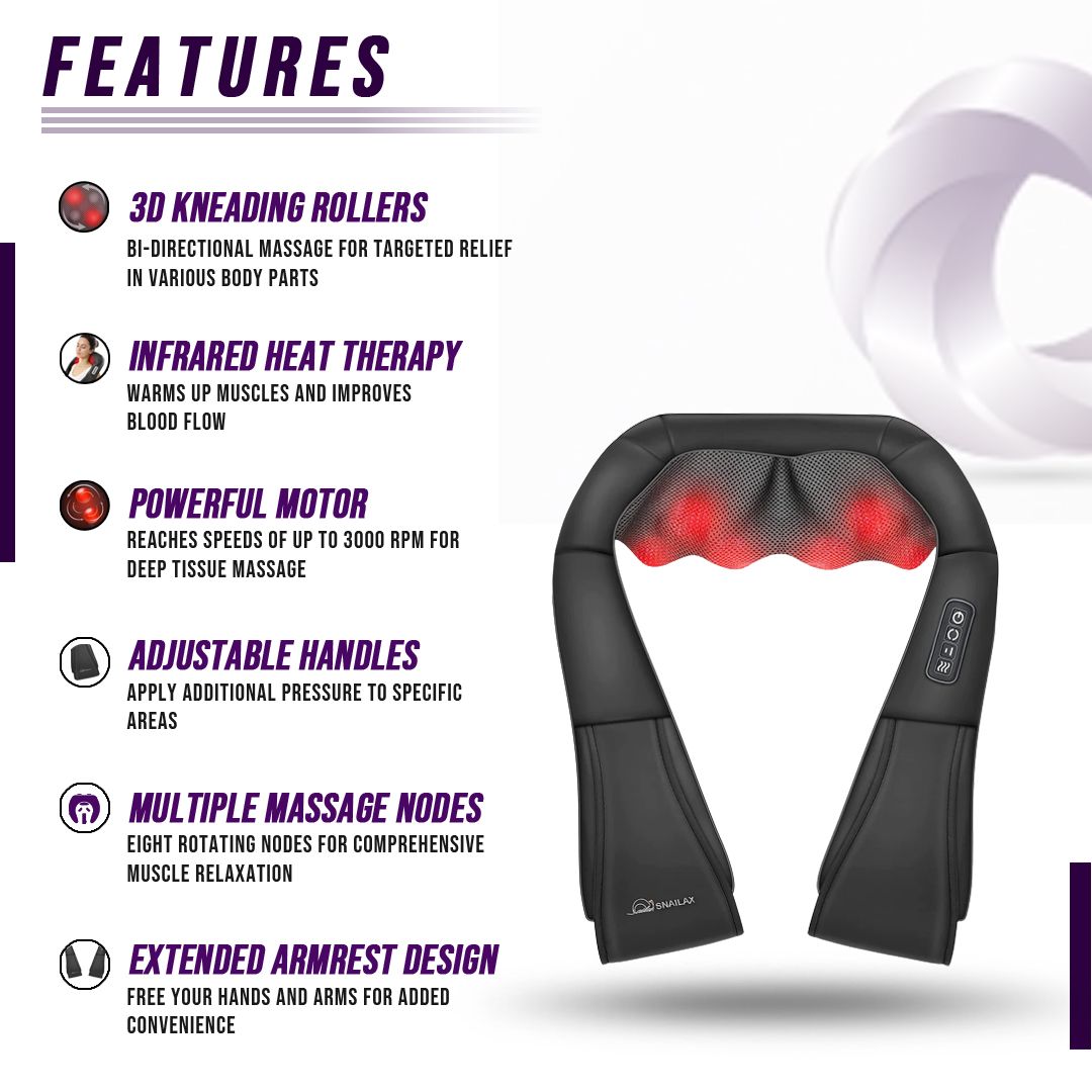 Neck and Shoulder Massager with Heat - variant view 5