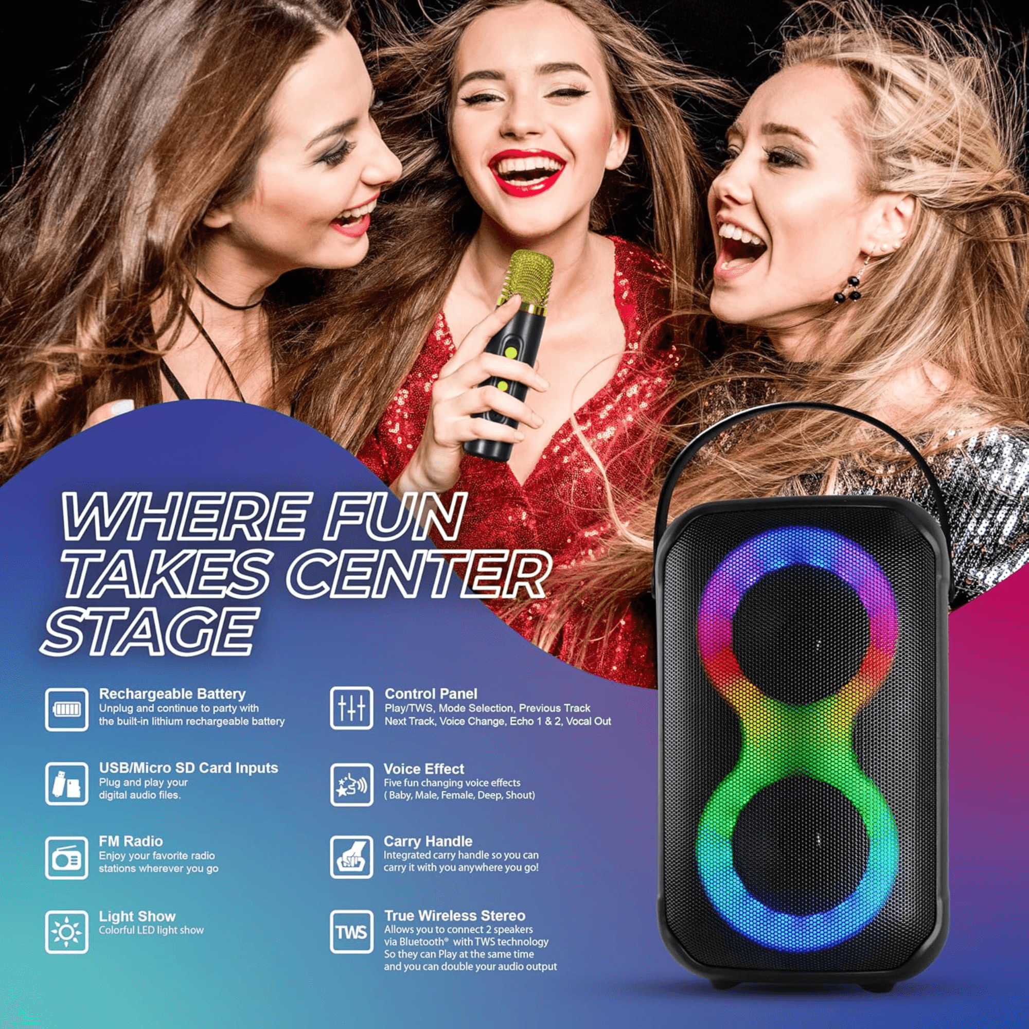 IQ Sound Karaoke Kraze Speaker - variant view 7