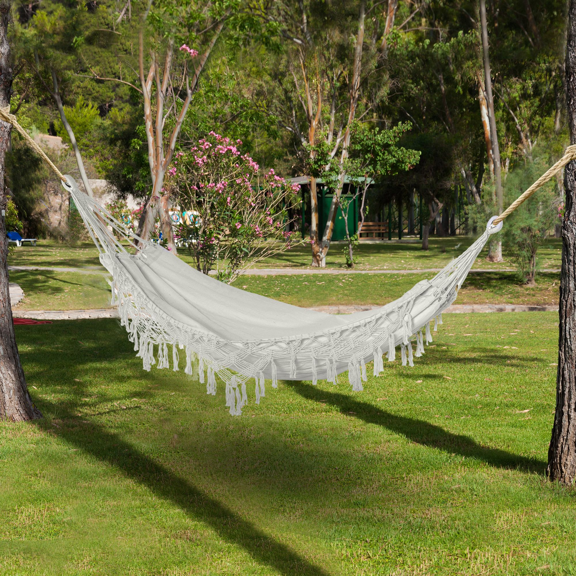 Extra Large Boho Hammock with Tassel Fringe - variant view 4