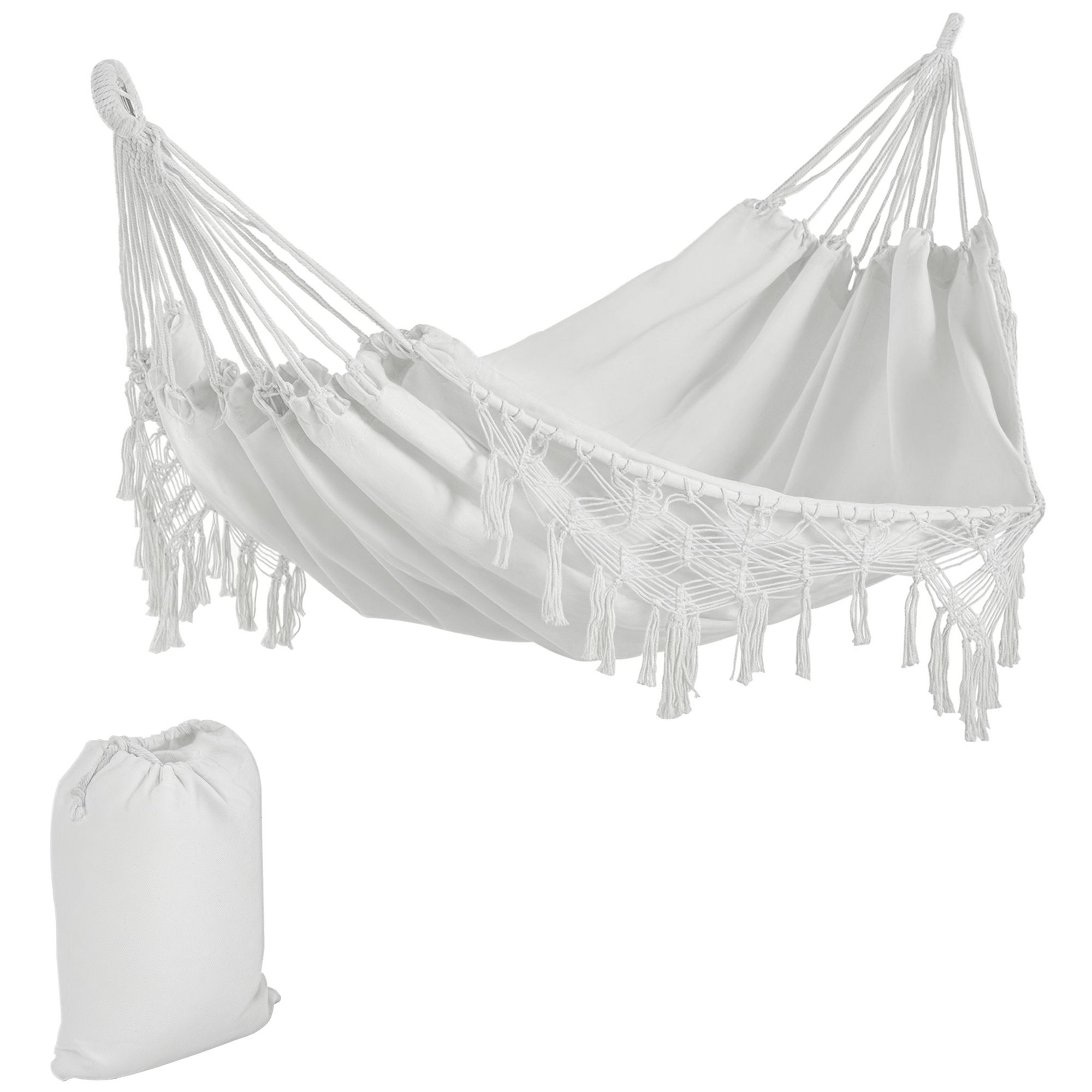 Extra Large Boho Hammock with Tassel Fringe - variant view 3