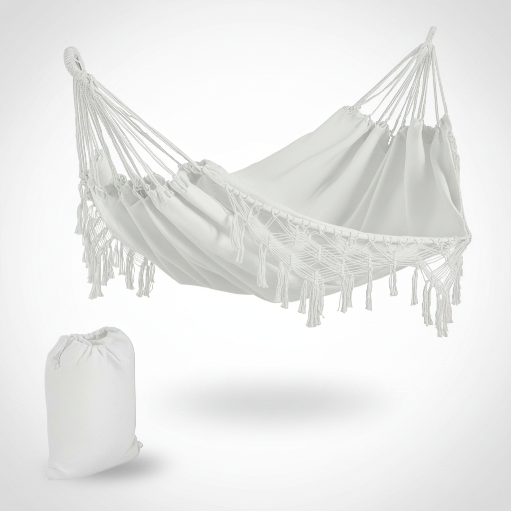 Extra Large Boho Hammock with Tassel Fringe - variant view 2