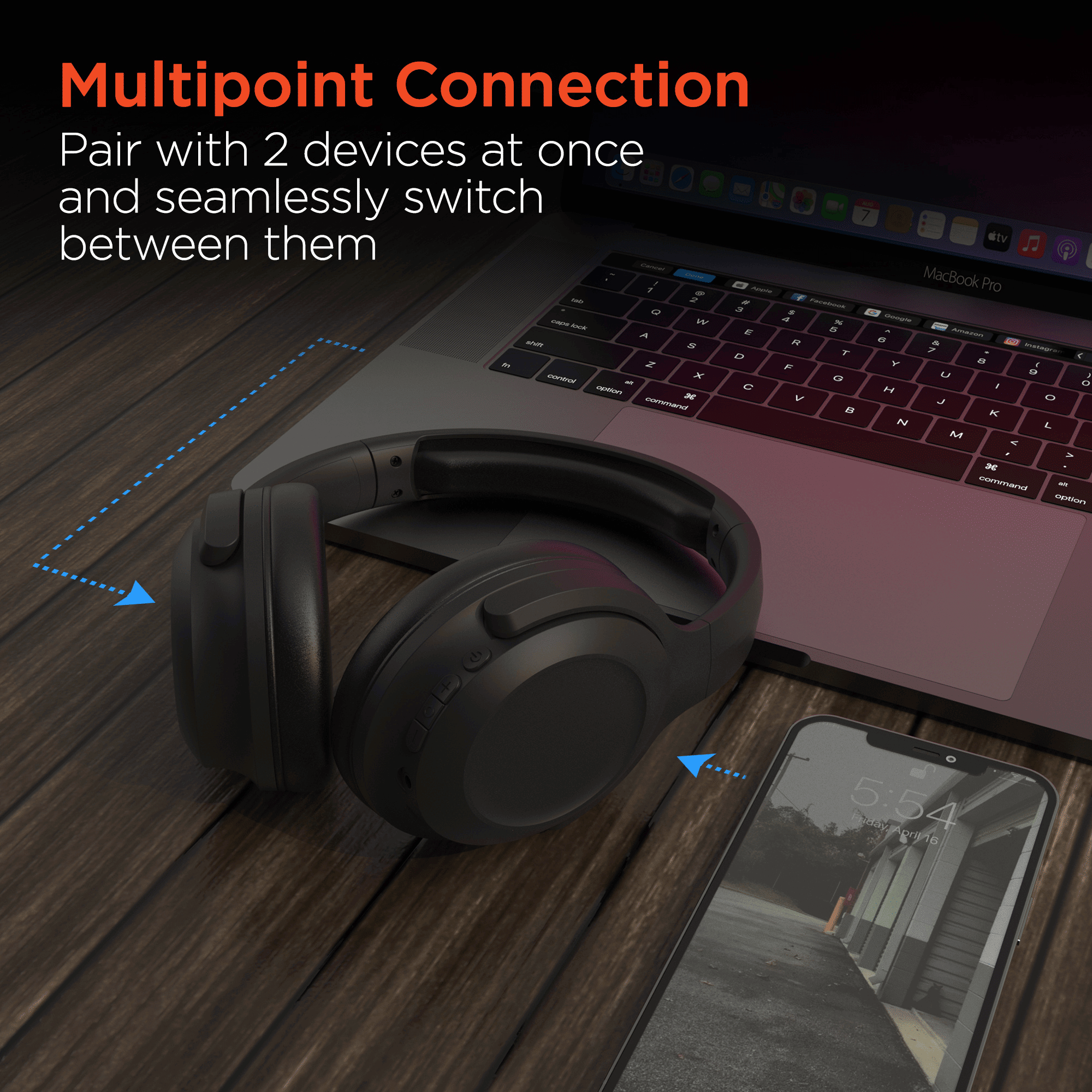 HyperGear Stealth2 ANC Wireless Headphones - variant view 9