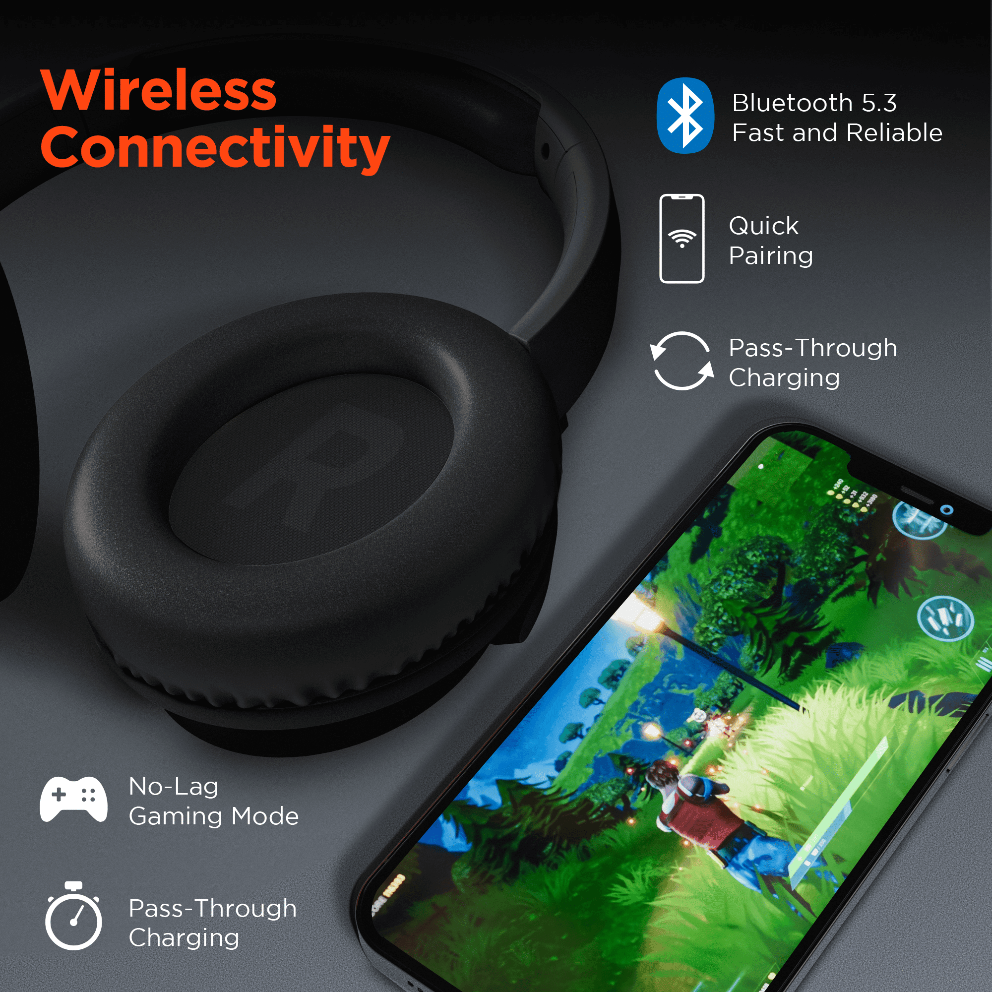 HyperGear Stealth2 ANC Wireless Headphones - variant view 10