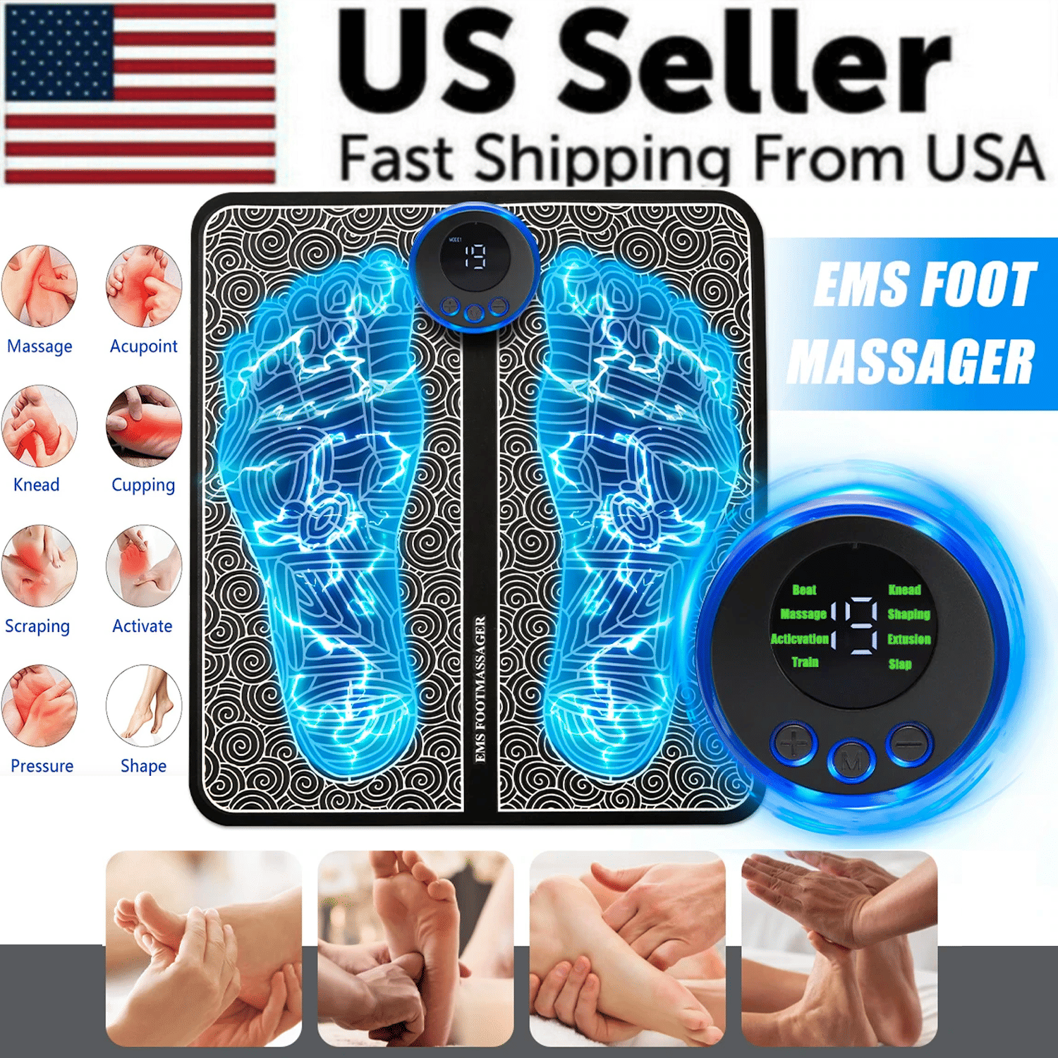 Foot Leg Pain Relief Massager - variant view 20